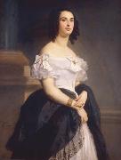 unknow artist Portrait of Adele Hugo (1803-1868) painting
